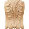 Ekena Millwork 4 1/4"W x 2 1/2"D x 5 1/2"H Medium Acanthus Block w/ Backplate Wood Corbel, Red Oak CORW04X03X06ABRO - alternate 4
